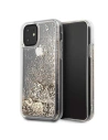 Etui Guess GUHCN61GLHFLGO Apple iPhone 11 gold/złoty hard case Glitter Hearts