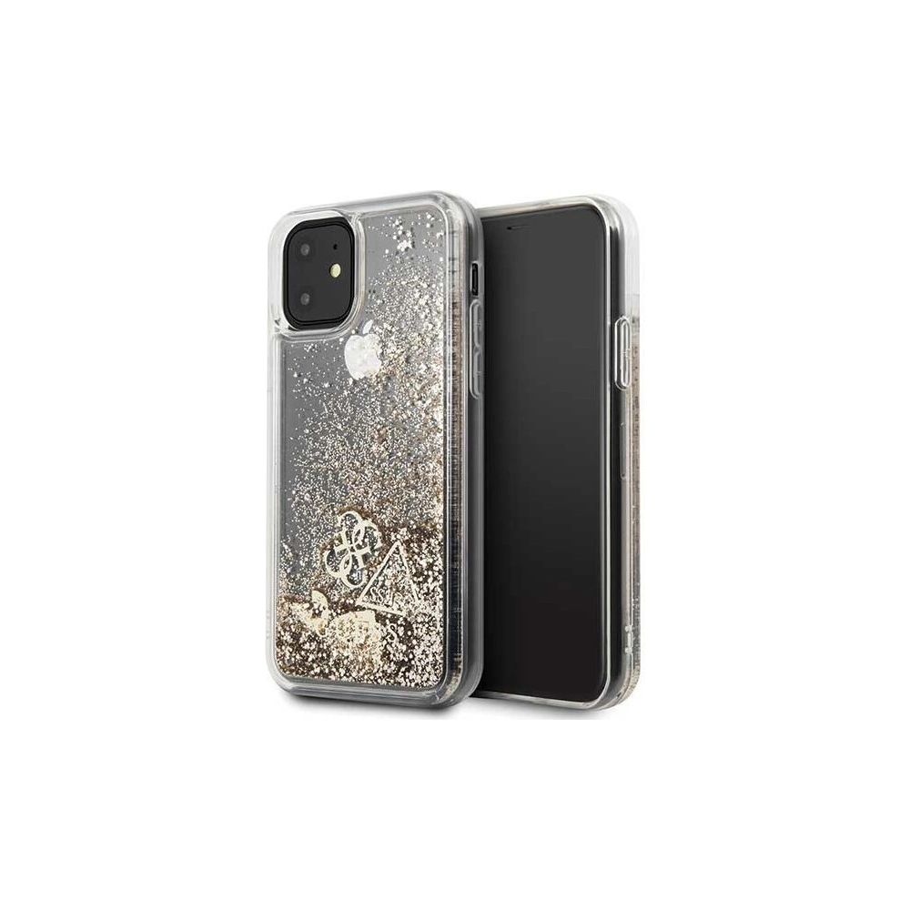 Hurtownia GSM - Etui Guess GUHCN61GLHFLGO Apple iPhone 11 gold/złoty hard case Glitter Hearts - GUE203GLD - {ean13} - Hurt