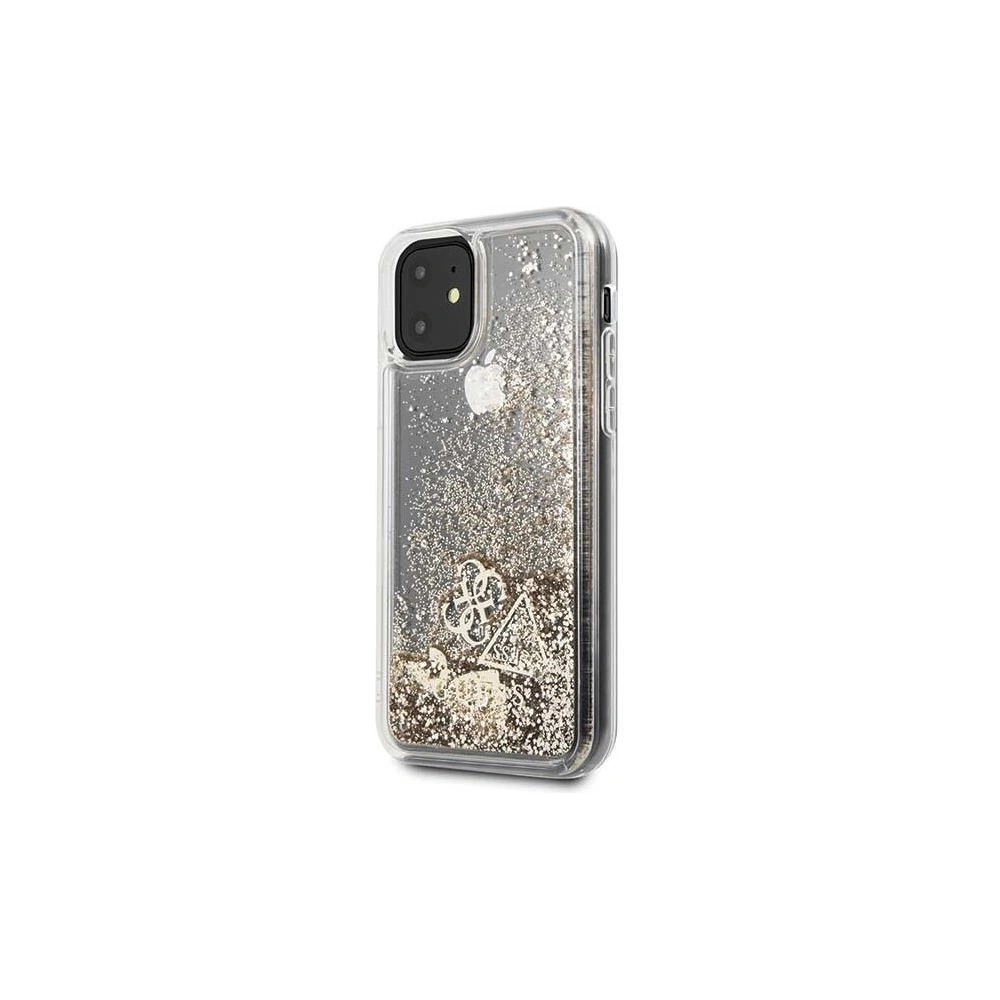 Hurtownia GSM - Etui Guess GUHCN61GLHFLGO Apple iPhone 11 gold/złoty hard case Glitter Hearts - GUE203GLD - {ean13} - Hurt
