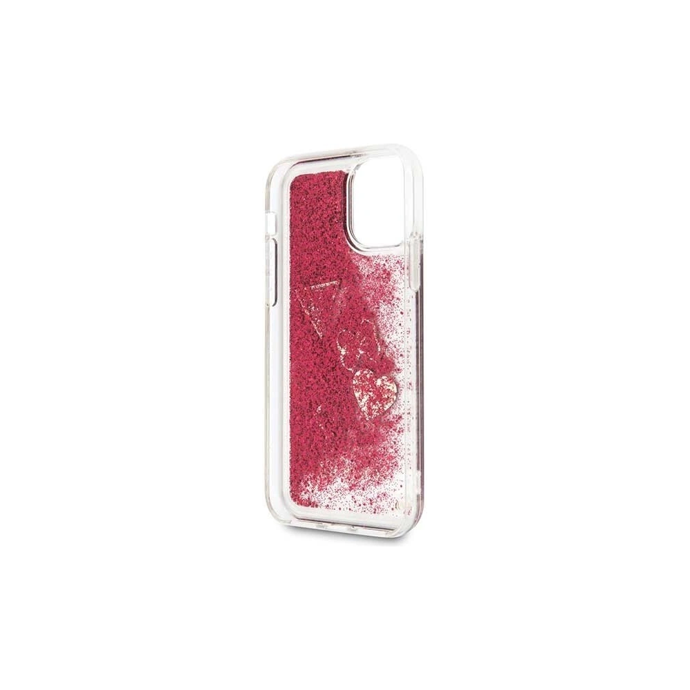 Hurtownia GSM - Etui Guess GUHCN61GLHFLRA Apple iPhone 11 raspberry hard case Glitter Hearts - GUE204HEA - {ean13} - Hurt