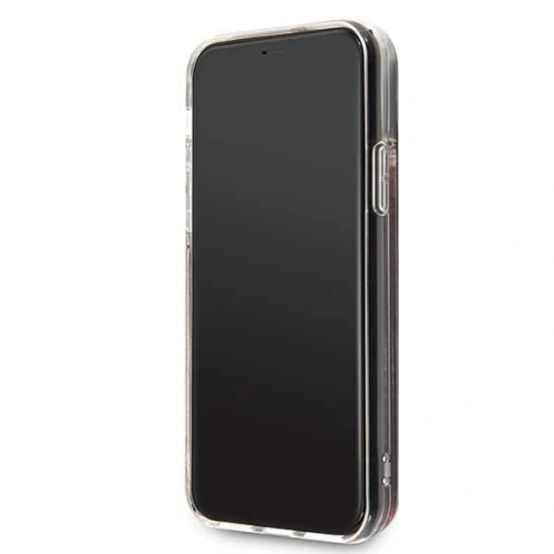 Etui Guess GUHCN61GLHFLRA Apple iPhone 11 raspberry hard case Glitter Hearts