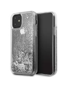 Guess GUHCN61GLHFLSI iPhone 11 silver hard case Glitter Hearts