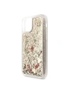 Wholesale Guess GUHCN61GLHREGO iPhone 11 gold hard case Liquid Glitter Hearts - GUE206GLD - {ean13} - Hurt