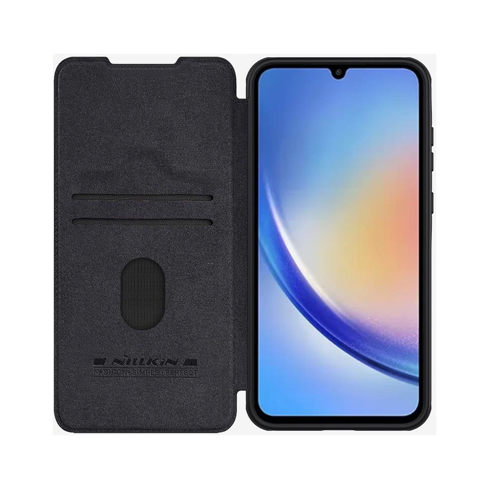 Hurtownia GSM - Etui Etui Nillkin Qin Pro Leather Samsung Galaxy A35 5G Černá / Černý - NLK1515 - {ean13} - Hurt