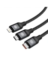 Hurtownia GSM - Kabel 3w1 Nillkin Swift Pro USB-A / microUSB 2A, USB-C 2A, Lightning 4.4A, 480Mbps, 1.5m Schwarz / Czarny - NLK1516 - {ean13} - Hurt