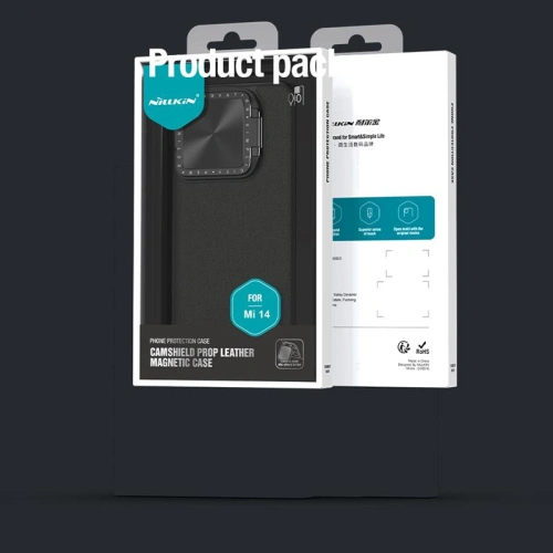 Etui Nillkin CamShield Prop Leather Magnetic Xiaomi 14 Black / Czarny