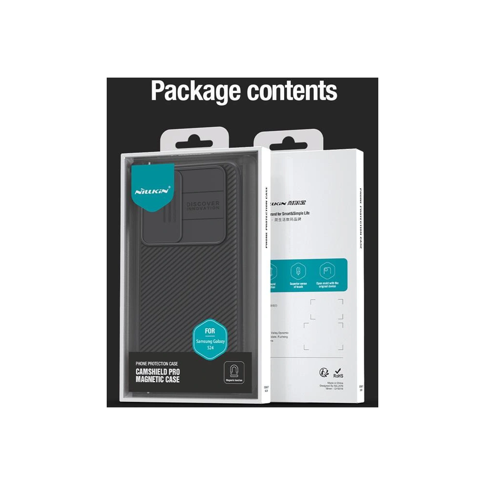 Hurtownia GSM - Etui Nillkin CamShield Pro Magnetic Samsung Galaxy S24 Negru / Black - NLK1525 - {ean13} - Hurt