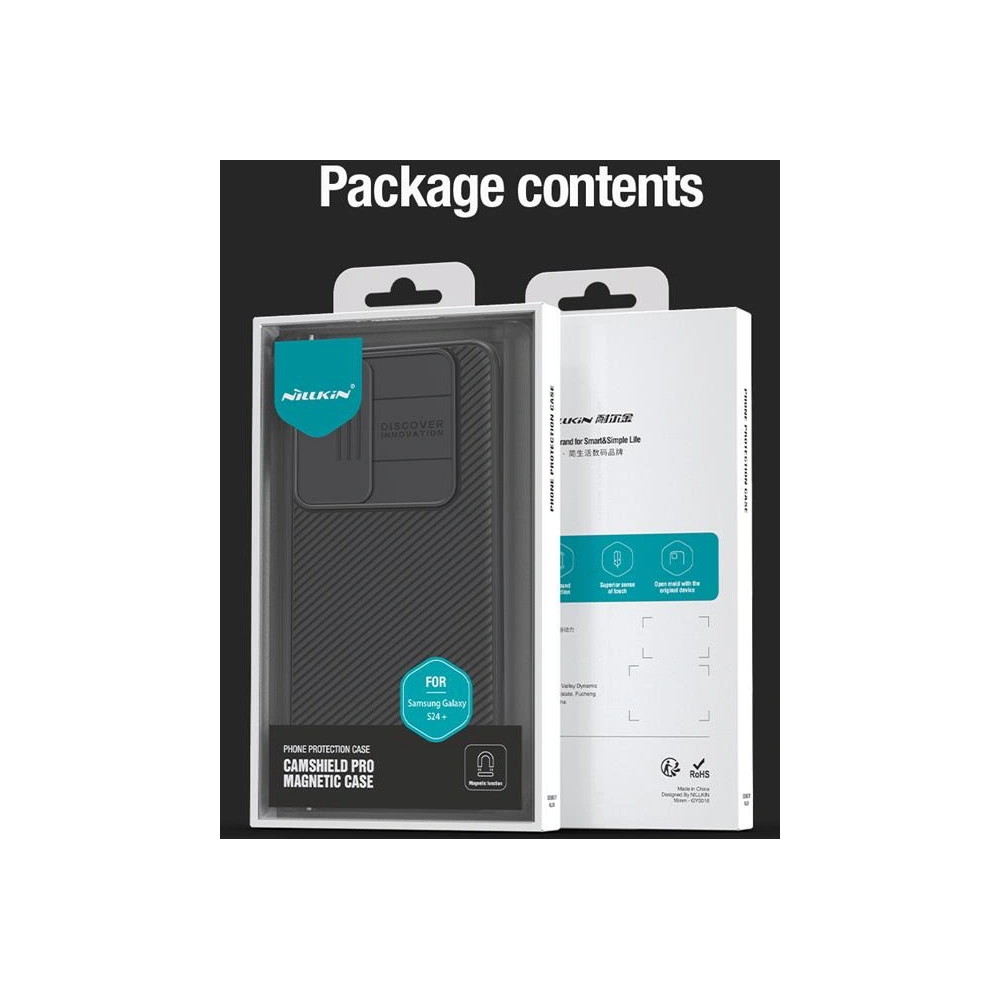Hurtownia GSM - Etui Nillkin CamShield Pro Magnetic Samsung Galaxy S24+ Plus Negru / Black - NLK1526 - {ean13} - Hurt