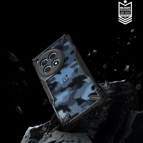Etui Ringke Fusion-X OnePlus 12R Camo Black