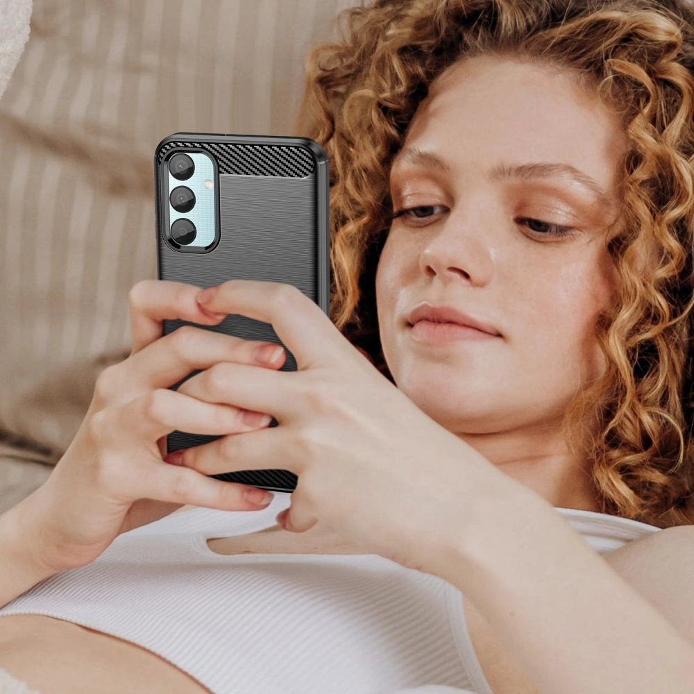 Hurtownia GSM - Etui Tech-Protect TPUCarbon Samsung Galaxy M15 5G černé - THP2737 - {ean13} - Hurt