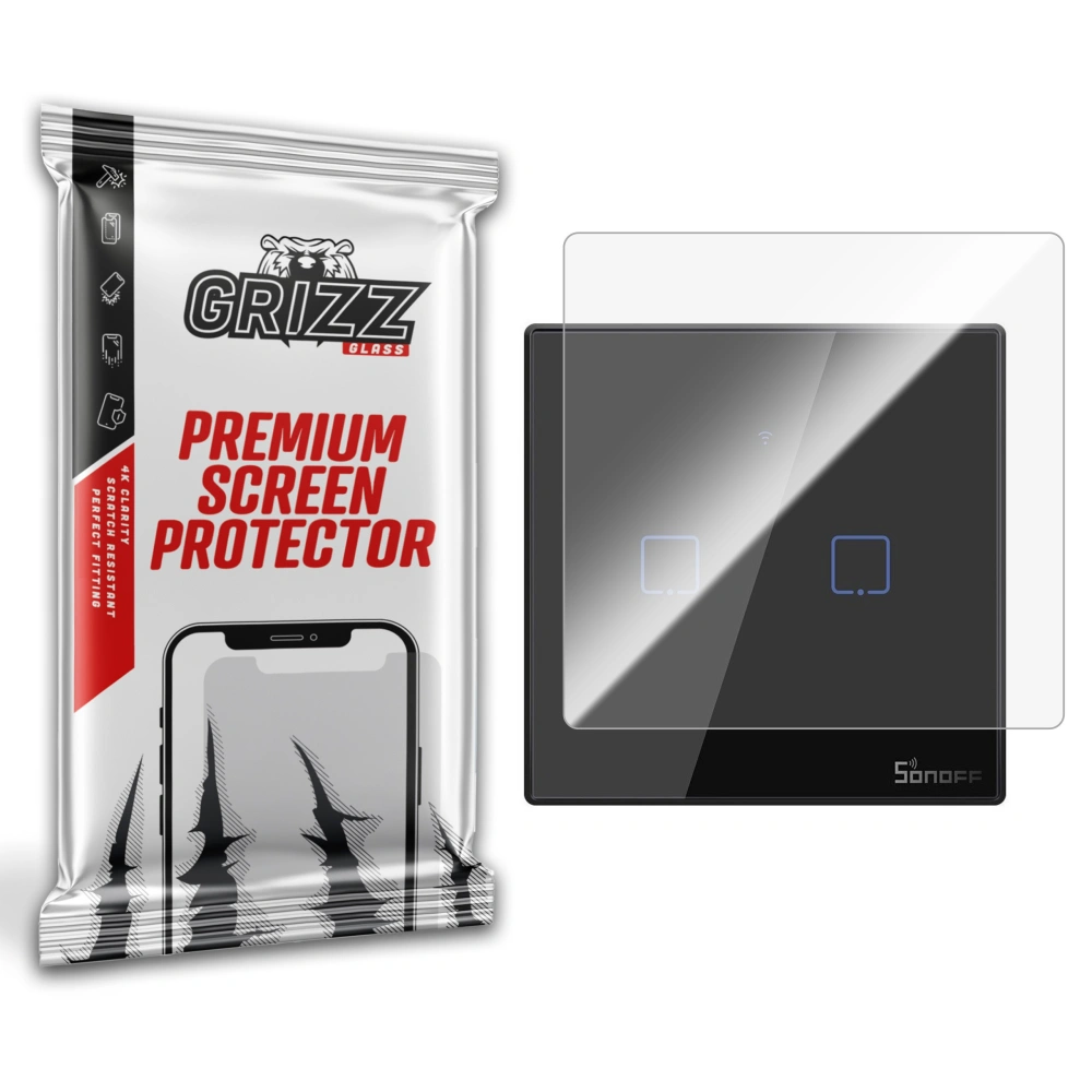 Hurtownia GSM - Cserép fólia GrizzGlass CeramicFilm az intelligens SONOFF T3 EU TX IM190314019 fénykapcsolóhoz - GRZ9005 - {ean13} - Hurt