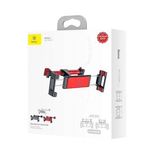Uchwyt tabletu Baseus na zagłówek samochodowy (czerwony)