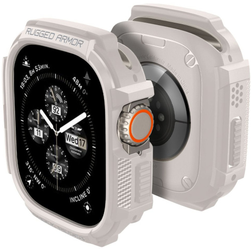 Spigen Distributor - 8809971222600 - SPN3378 - Spigen Rugged Armor Apple Watch Ultra 1 / 2 49mm Dune Beige - B2B homescreen