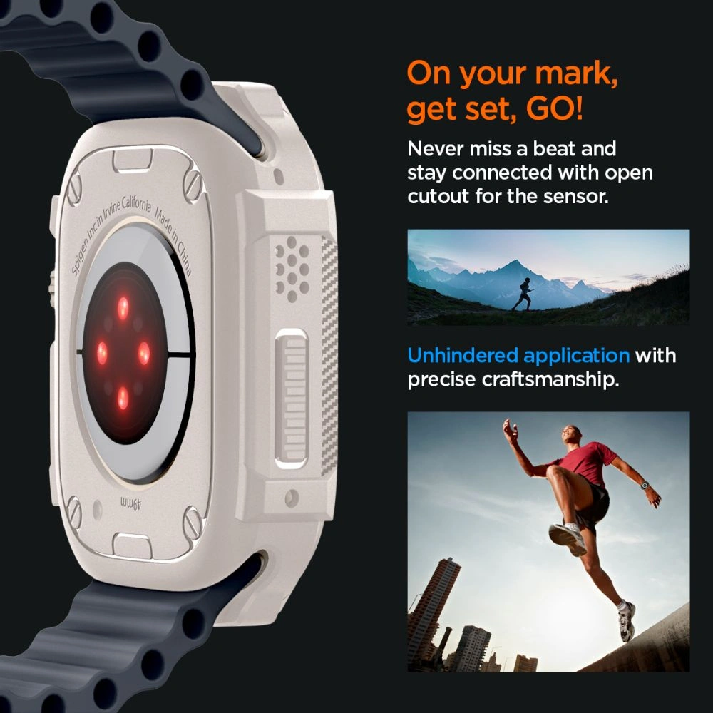 Hurtownia GSM - Case Spigen Rugged Armor Apple Watch Ultra 1 / 2 49mm Dune Beige - SPN3378 - {ean13} - Hurt