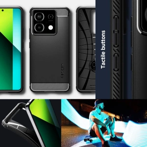 Hurtownia GSM - Etui Spigen Rugged Armor Xiaomi Redmi Note 13 Pro 5G / Poco X6 5G matně černé - SPN3379 - {ean13} - Hurt