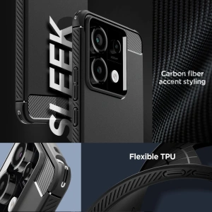 Hurtownia GSM - Etui Spigen Rugged Armor Xiaomi Redmi Note 13 Pro 5G / Poco X6 5G matně černé - SPN3379 - {ean13} - Hurt