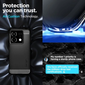 Hurtownia GSM - Etui Spigen Rugged Armor Xiaomi Redmi Note 13 Pro 5G / Poco X6 5G matně černé - SPN3379 - {ean13} - Hurt