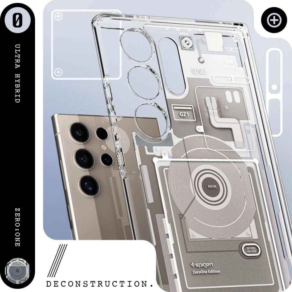 Hurtownia GSM - Etui Spigen Ultra Hybrid Samsung Galaxy S24 Ultra Zero One Természetes Titán - SPN3380 - {ean13} - Hurt
