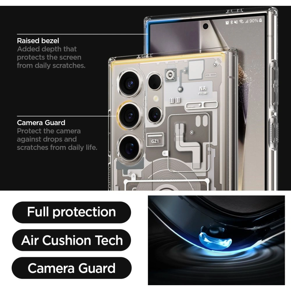 Hurtownia GSM - Etui Spigen Ultra Hybrid Samsung Galaxy S24 Ultra Zero One Natural Titanium - SPN3380 - {ean13} - Hurt