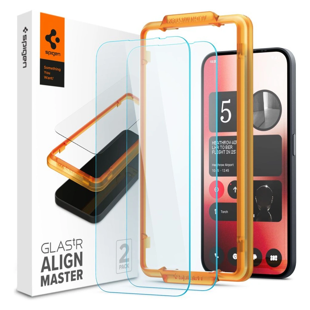 Hurtownia GSM - Edzett üveg Spigen GLAS.tR AlignMaster Nothing Phone 2a / 2a Plus Clear [2 PACK] - SPN3381 - {ean13} - Hurt