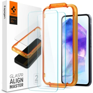 Sticlă securizată Spigen GLAS.tR AlignMaster Samsung Galaxy A55 5G Clear [2 PACK]
