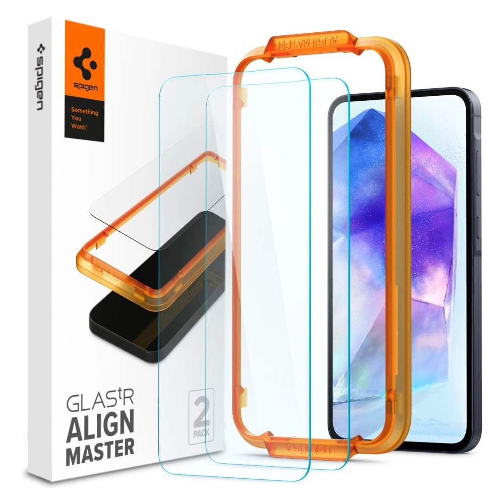 Hurtownia GSM - Tvrzené sklo Spigen GLAS.tR AlignMaster Samsung Galaxy A55 5G Clear [2 PACK] - SPN3382 - {ean13} - Hurt
