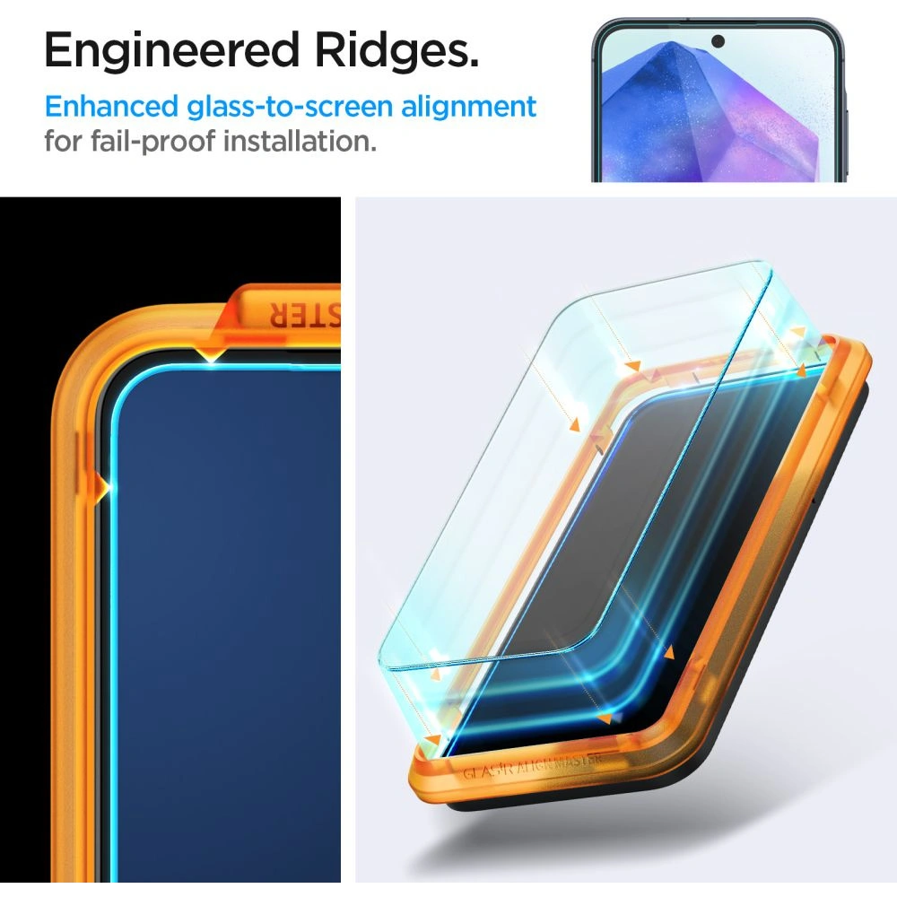 Hurtownia GSM - Tvrzené sklo Spigen GLAS.tR AlignMaster Samsung Galaxy A55 5G Clear [2 PACK] - SPN3382 - {ean13} - Hurt