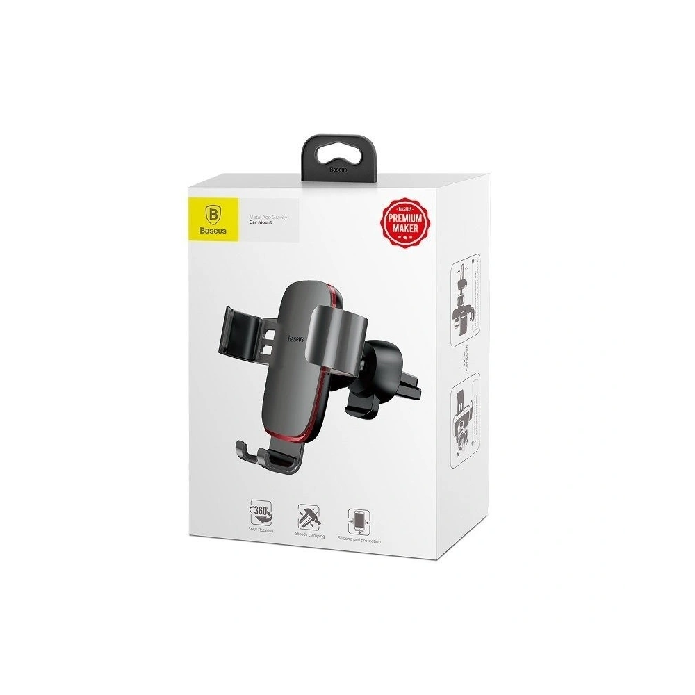 Wholesale Baseus Gravity Air Vent Car Mount Gray - BSU644GRY - {ean13} - Hurt