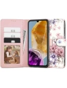 Case Tech-Protect Wallet Samsung Galaxy M15 5G Blütenblume