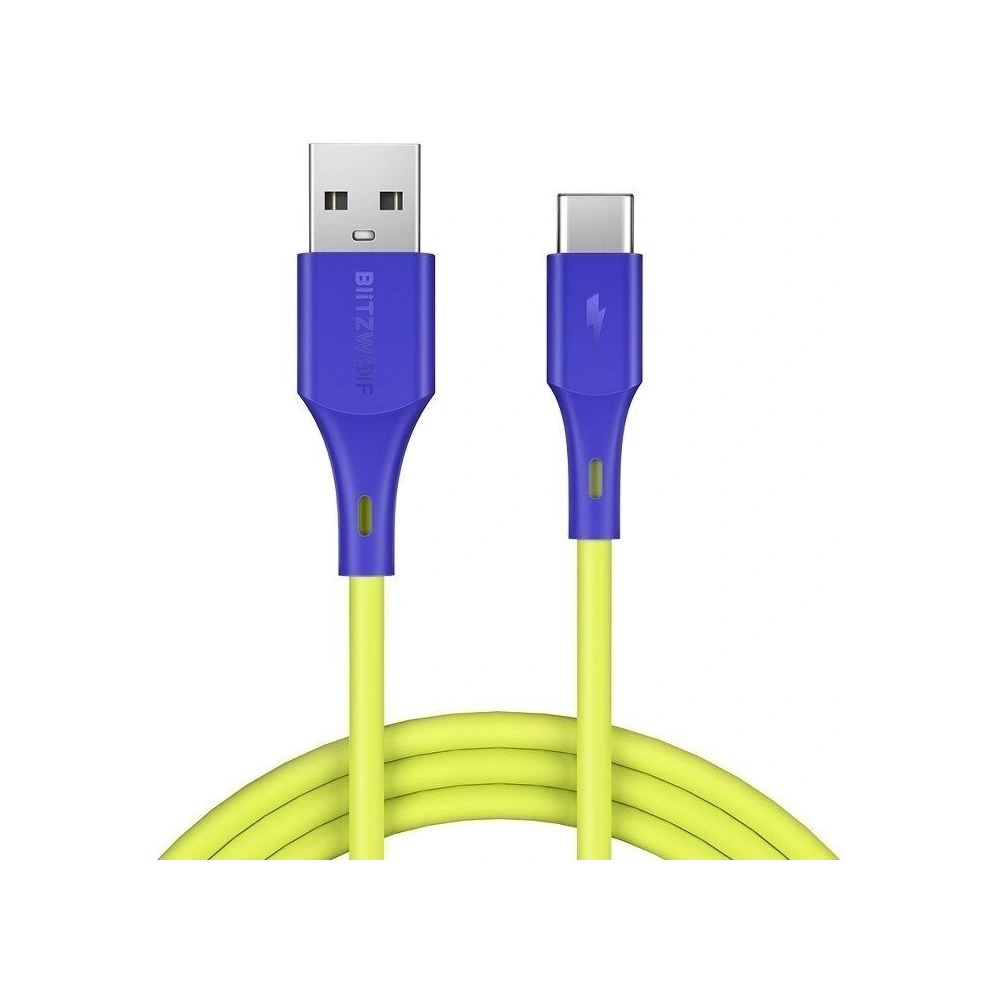 Hurtownia GSM - Kabel USB-C BlitzWolf BW-TC14 3A 1m (zielony) - BLZ187GRN - {ean13} - Hurt