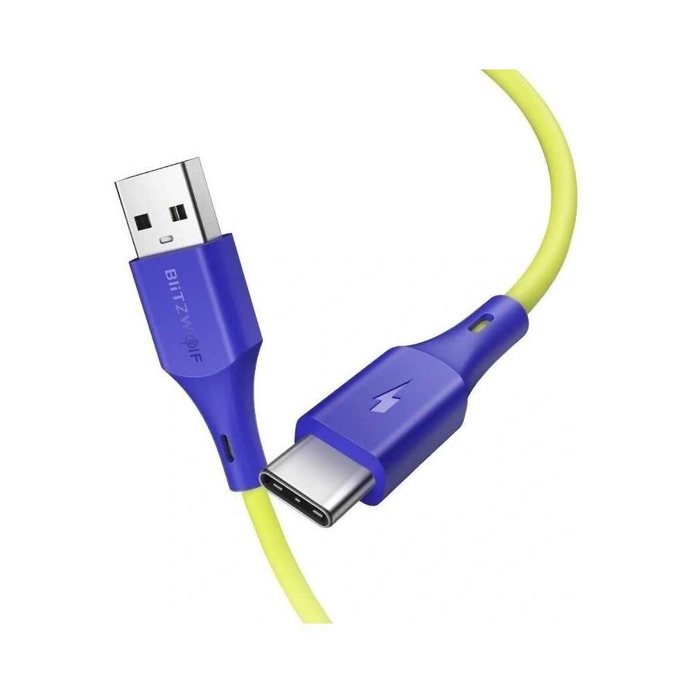 Hurtownia GSM - Kabel USB-C BlitzWolf BW-TC14 3A 1m (zielony) - BLZ187GRN - {ean13} - Hurt