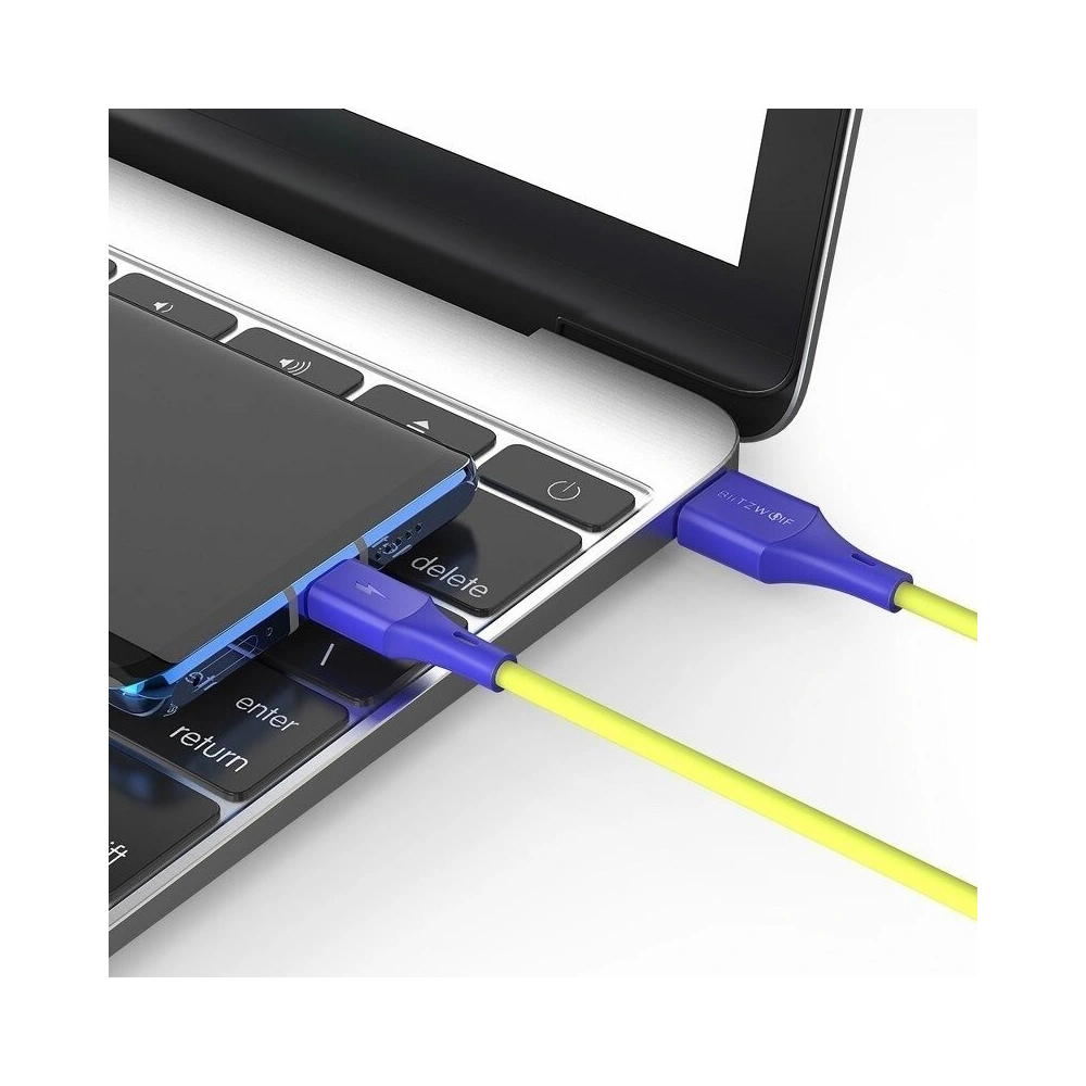 Hurtownia GSM - Kabel USB-C BlitzWolf BW-TC14 3A 1m (zielony) - BLZ187GRN - {ean13} - Hurt