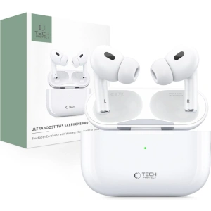 Hurtownia GSM - Vezeték nélküli fülhallgató Tech-Protect Ultraboost TWS Earphone Pro White - THP2742 - {ean13} - Hurt