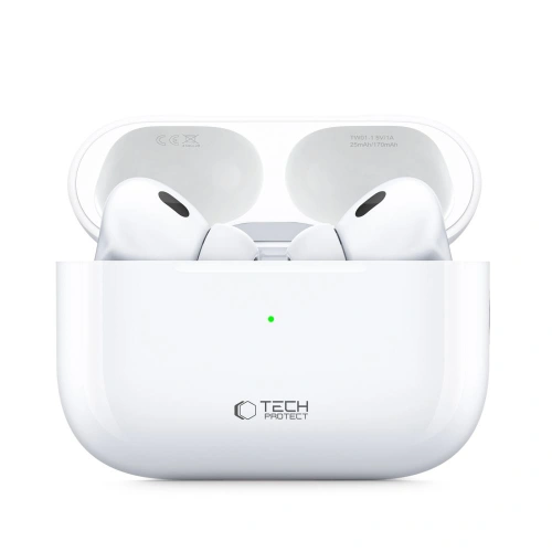 Bezprzewodowe słuchawki dokanałowe Tech-Protect Ultraboost TWS Earphone Pro White