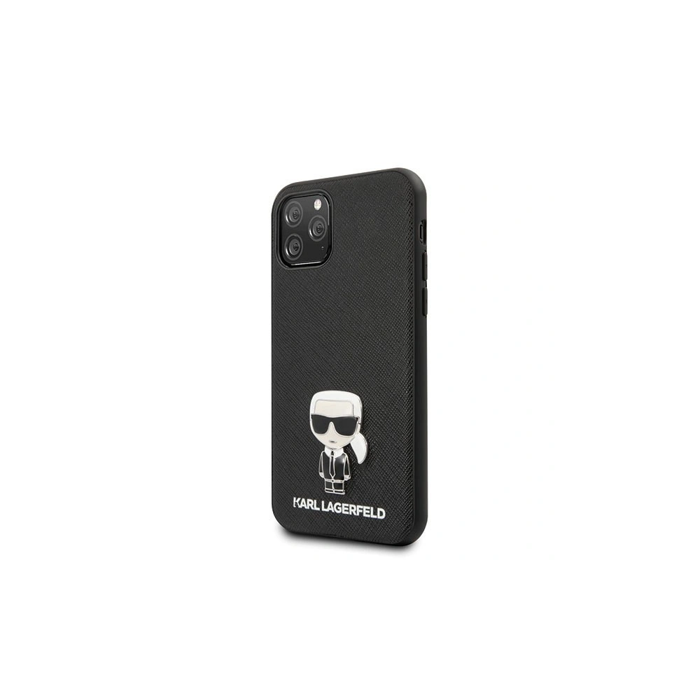 Hurtownia GSM - Karl Lagerfeld KLHCN58IKFBMBK iPhone 11 Pro hardcase negru/black Saffiano Ikonik - KLD121BLK - {ean13} - Hurt
