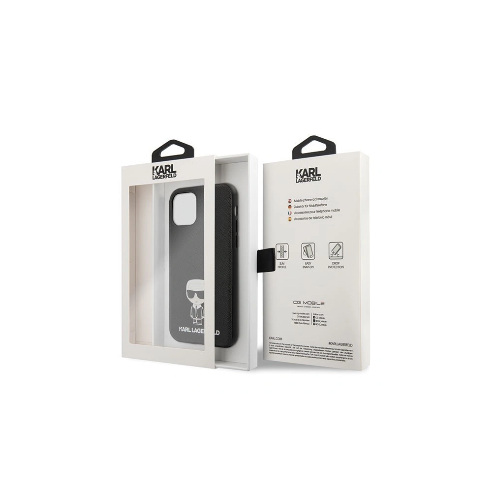 Wholesale Karl Lagerfeld KLHCN58IKFBMBK iPhone 11 Pro hardcase black Saffiano Ikonik - KLD121BLK - {ean13} - Hurt