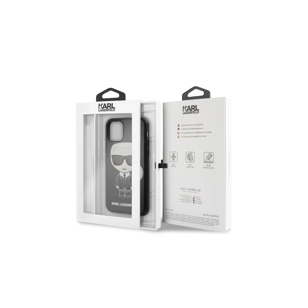Wholesale Karl Lagerfeld KLHCN58IKPUBK iPhone 11 Pro hardcase black Iconic Karl Embossed - KLD122BLK - {ean13} - Hurt