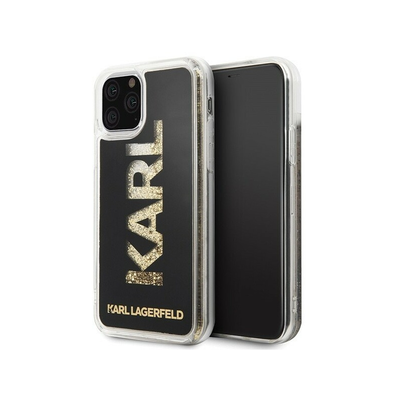 Karl Lagerfeld Distributor - 3700740466872 - KLD123BLK - Karl Lagerfeld KLHCN58KAGBK iPhone 11 Pro black Karl logo Glitter - B2B homescreen