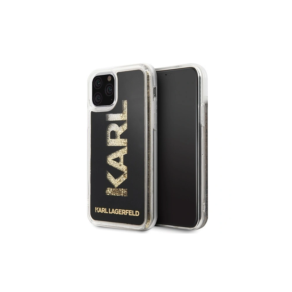 Hurtownia GSM - Karl Lagerfeld KLHCN58KAGBK iPhone 11 Pro czarny/black Karl logo Glitter - KLD123BLK - {ean13} - Hurt