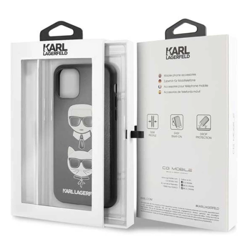 Karl Lagerfeld KLHCN58KICKC iPhone 11 Pro hardcase czarny/black Karl & Choupette