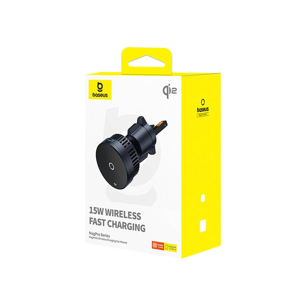 Hurtownia GSM - Următorul auto suport pentru grilă Baseus MagPro cu încărcător inductiv de 15W (negru) - BSU4864 - {ean13} - Hurt