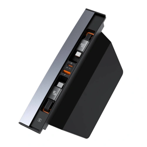 HUB Baseus T-Space z kablem USB-C, USB-C 45W do Tesli (czarny)