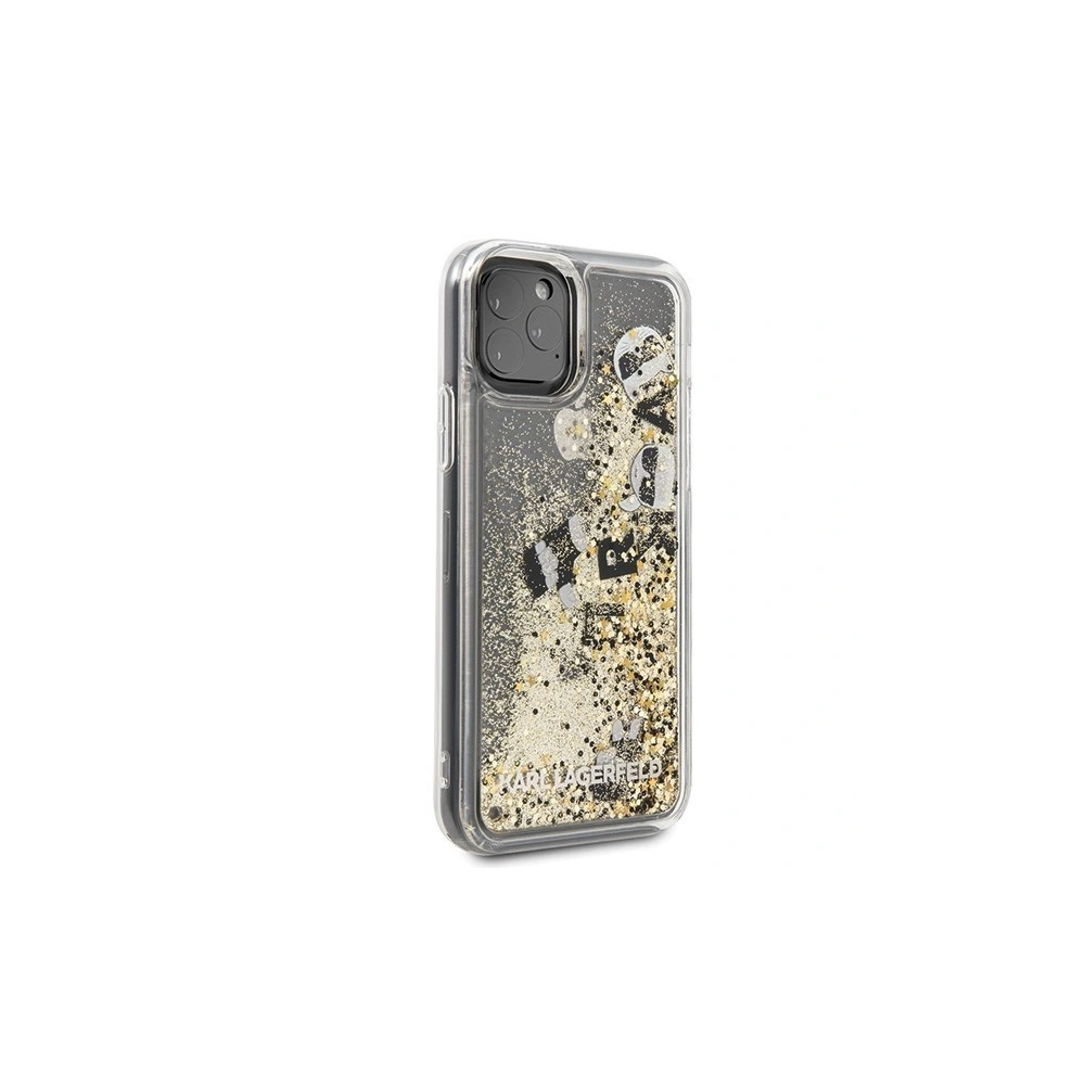 Hurtownia GSM - Karl Lagerfeld KLHCN58ROGO iPhone 11 Pro czarno-złoty/black & gold hard case Glitter - KLD127BLKGLD - {ean13} - Hurt