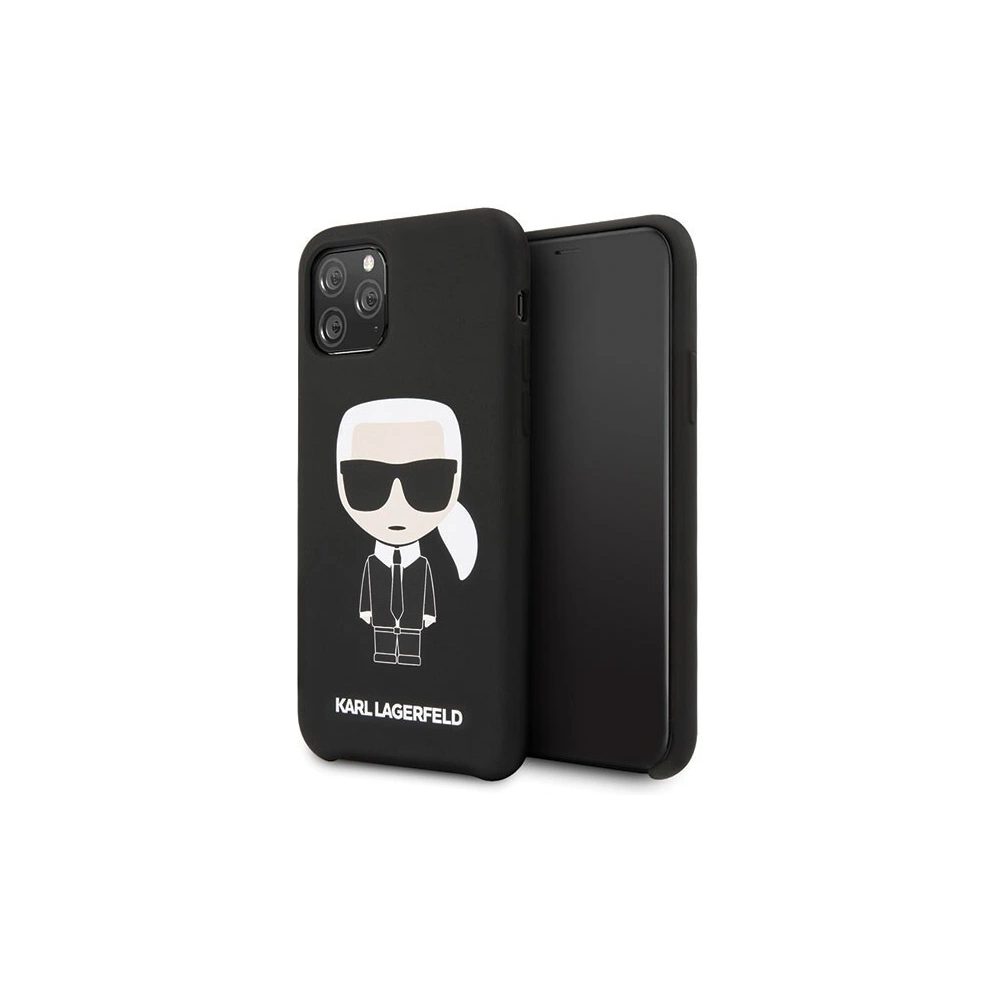 Hurtownia GSM - Karl Lagerfeld KLHCN58SLFKBK iPhone 11 Pro hardcase czarny/black Silicone Iconic - KLD129BLK - {ean13} - Hurt