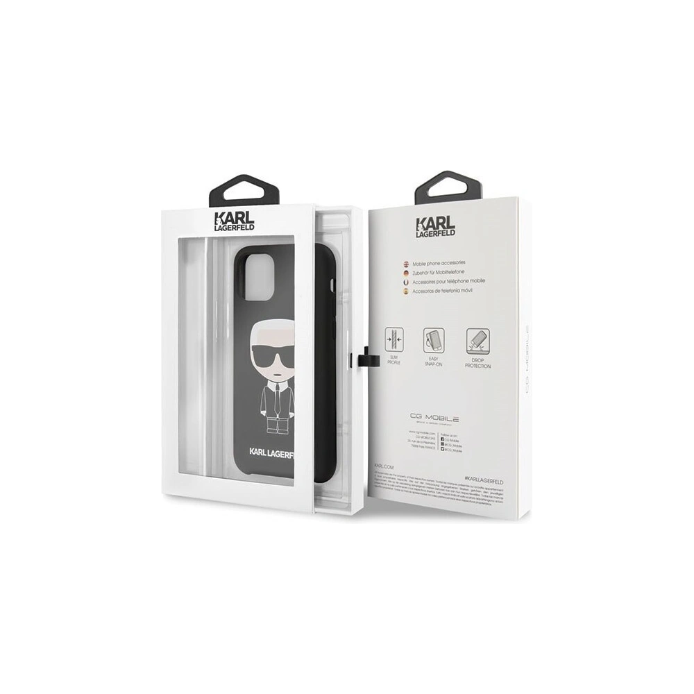 Hurtownia GSM - Karl Lagerfeld KLHCN58SLFKBK iPhone 11 Pro hardcase czarny/black Silicone Iconic - KLD129BLK - {ean13} - Hurt