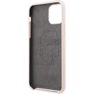 Karl Lagerfeld KLHCN58SLFKPI iPhone 11 Pro hardcase jasnoróżowy/light pink Silicone Iconic