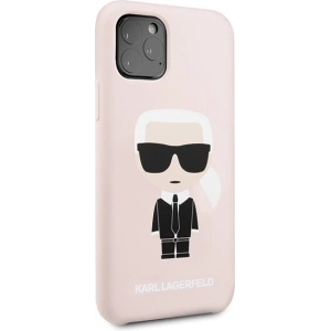 Karl Lagerfeld KLHCN58SLFKPI iPhone 11 Pro hardcase jasnoróżowy/light pink Silicone Iconic