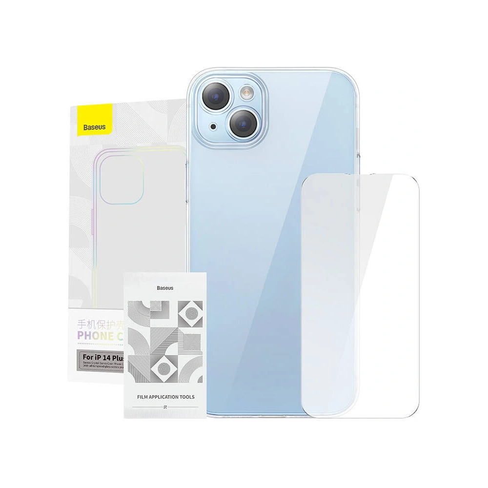 Hurtownia GSM - Etui + sticlă temperată Baseus Crystal Series Apple iPhone 14 Plus - BSU4868 - {ean13} - Hurt
