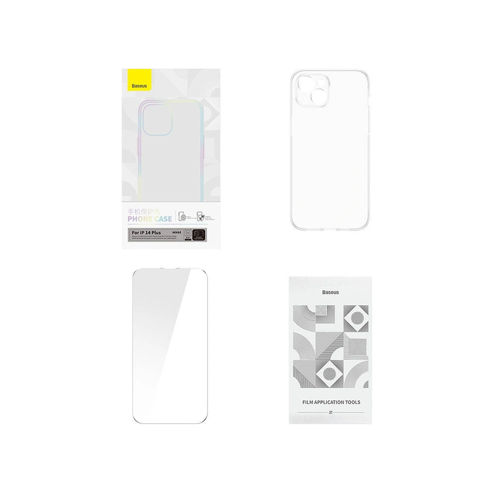 Hurtownia GSM - Case + gehärtetes Glas Baseus Crystal Series MagSafe Apple iPhone 14 Plus - BSU4869 - {ean13} - Hurt