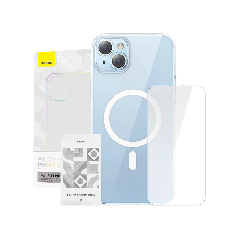 Hurtownia GSM - Case + gehärtetes Glas Baseus Crystal Series MagSafe Apple iPhone 14 Plus - BSU4869 - {ean13} - Hurt